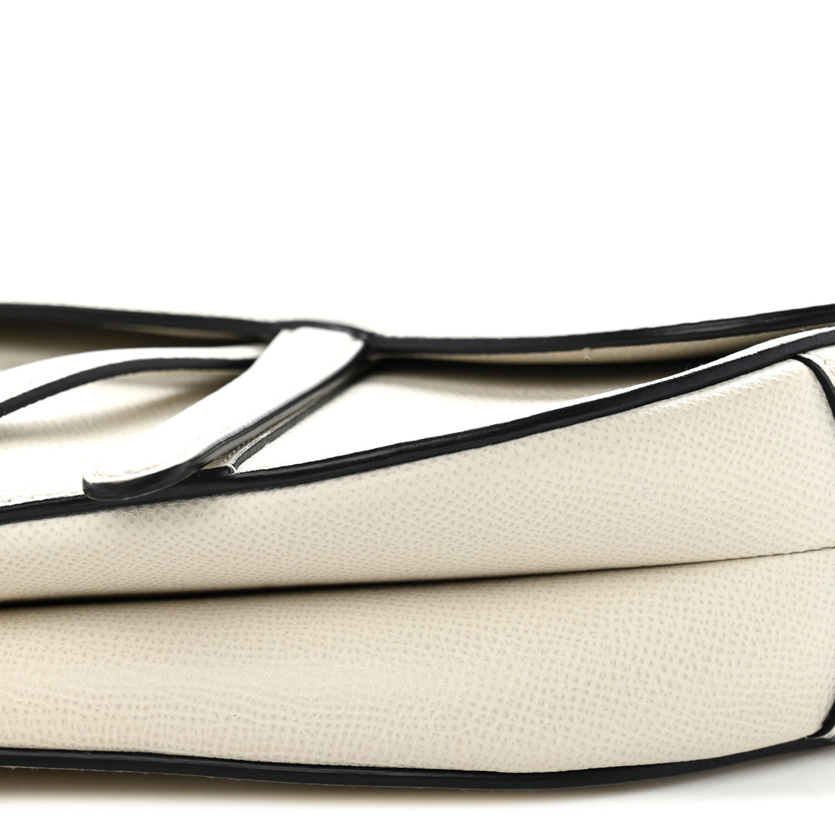 Grained Calfskin Saddle Bag Latte