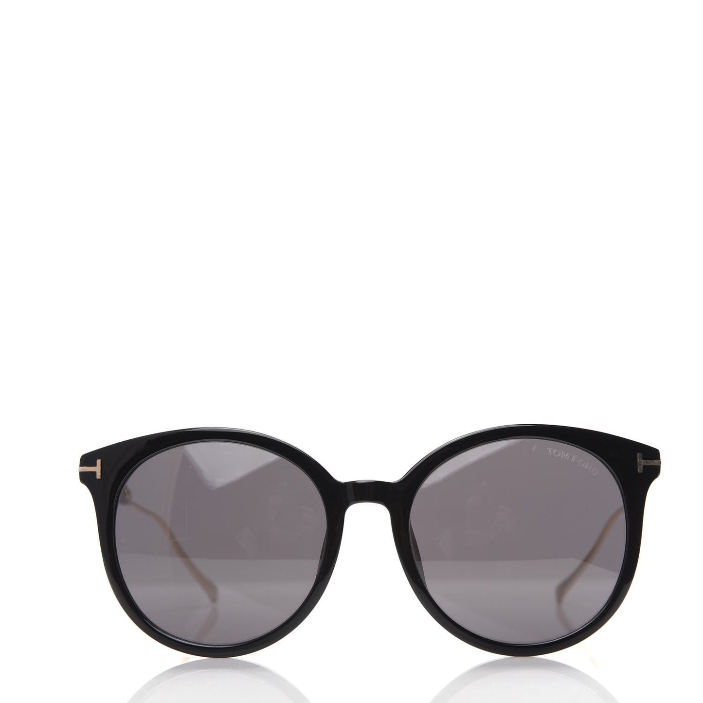 Round TF642-K Sunglasses Black