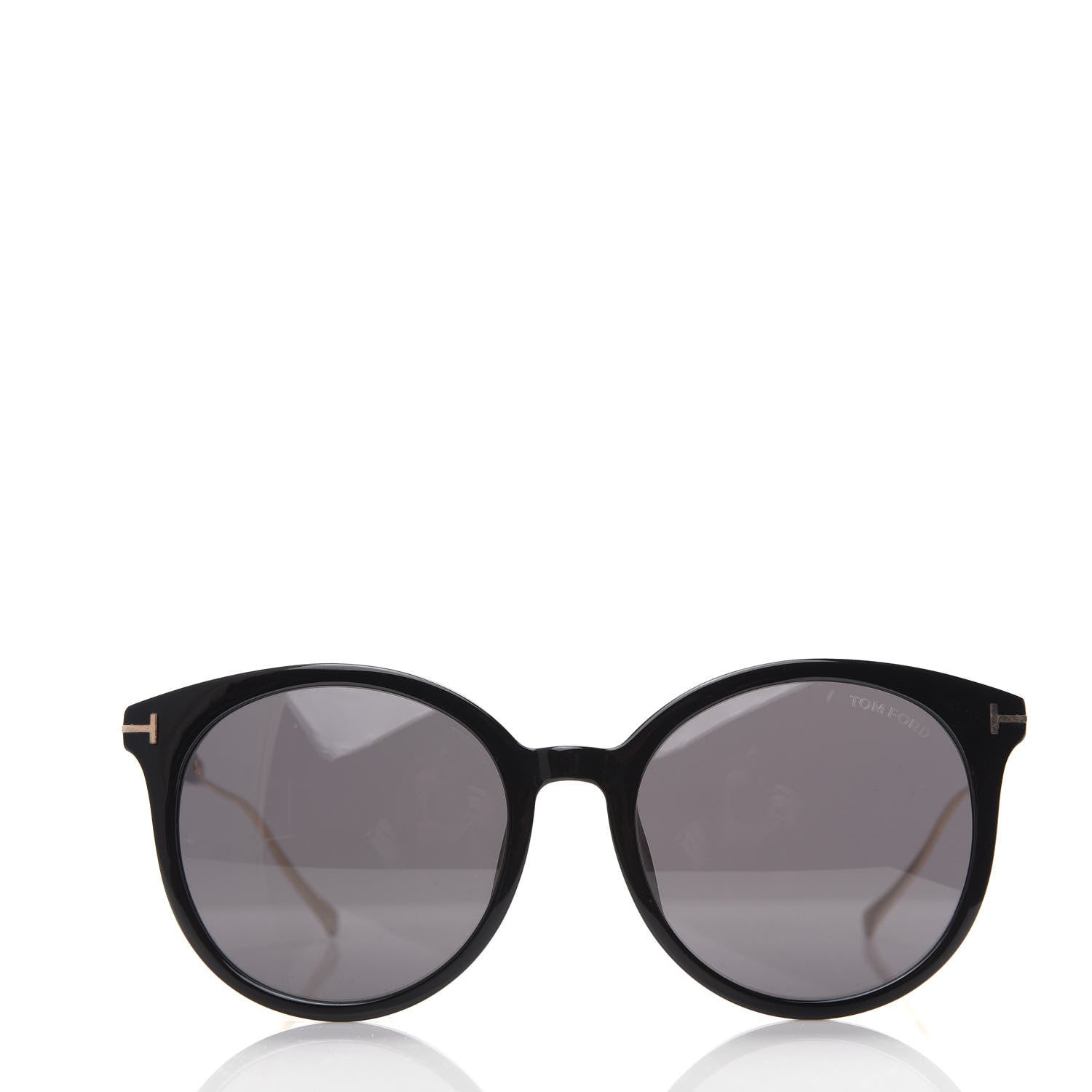 Tom Ford Round TF642-K Sunglasses Black 2 of 8