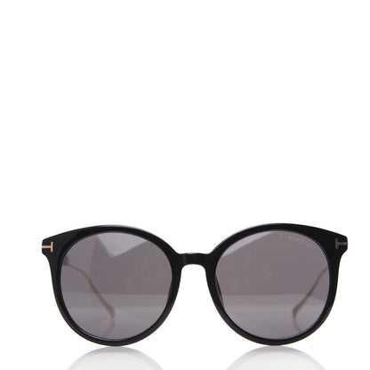 Tom Ford Round TF642-K Sunglasses Black 2 of 8