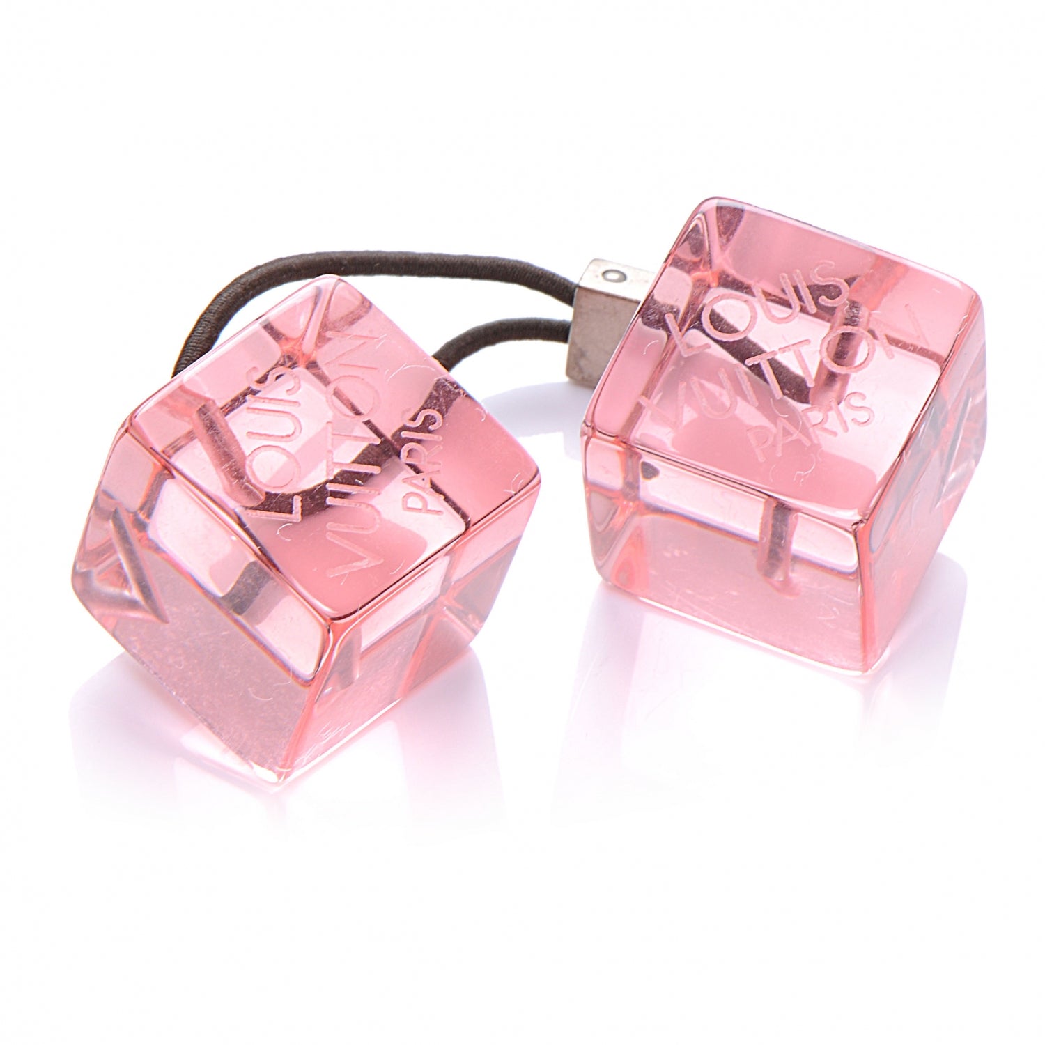 Louis Vuitton Resin Hair Cubes Pink 1 of 5