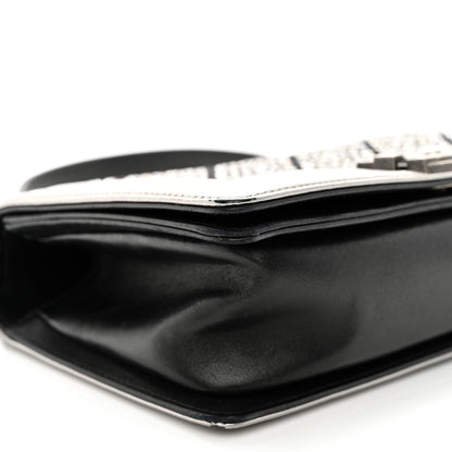 Chanel Metallic Lambskin Embellished Medium Boy Flap Black Silver 9 of 12