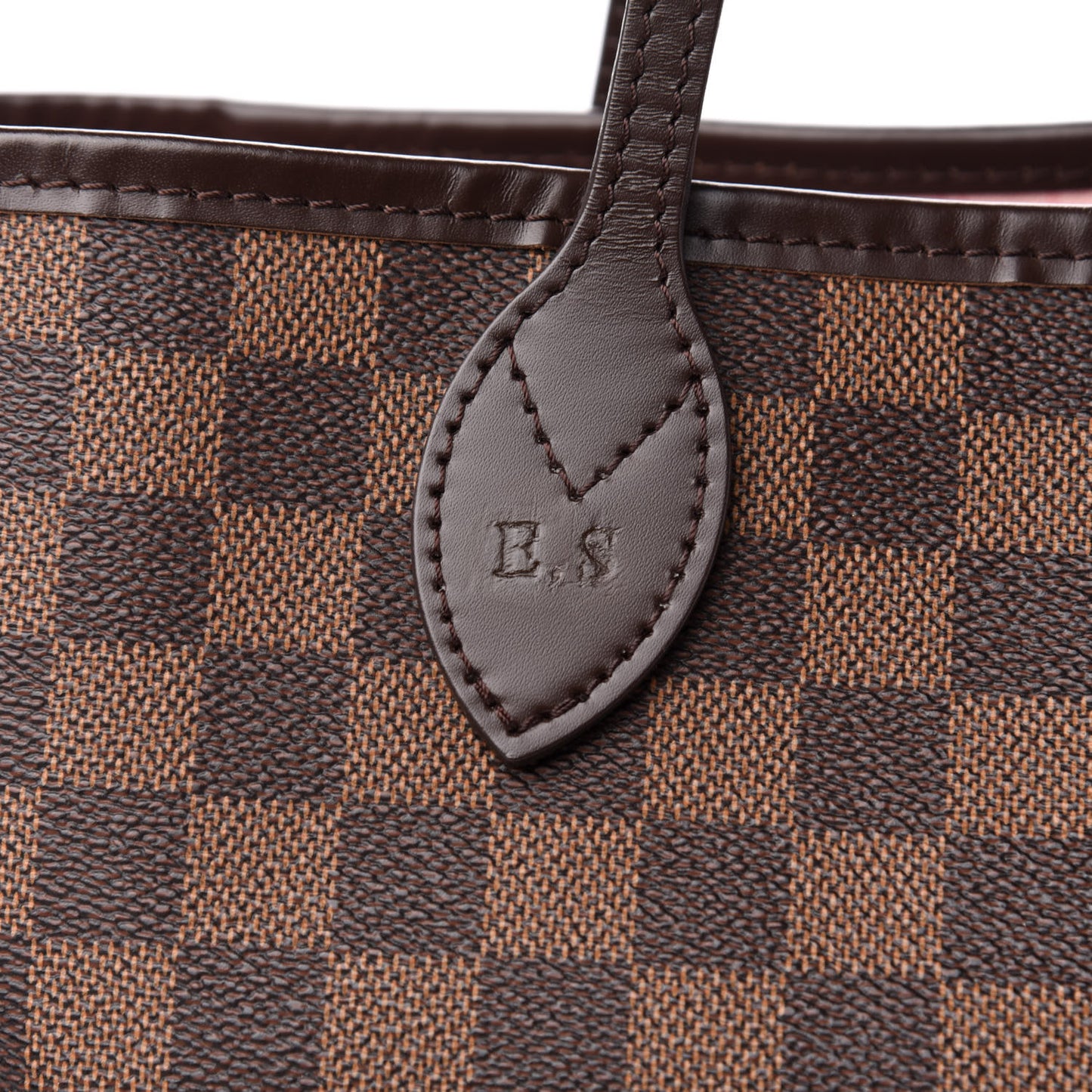 Damier Ebene Neo Neverfull MM Rose Ballerine