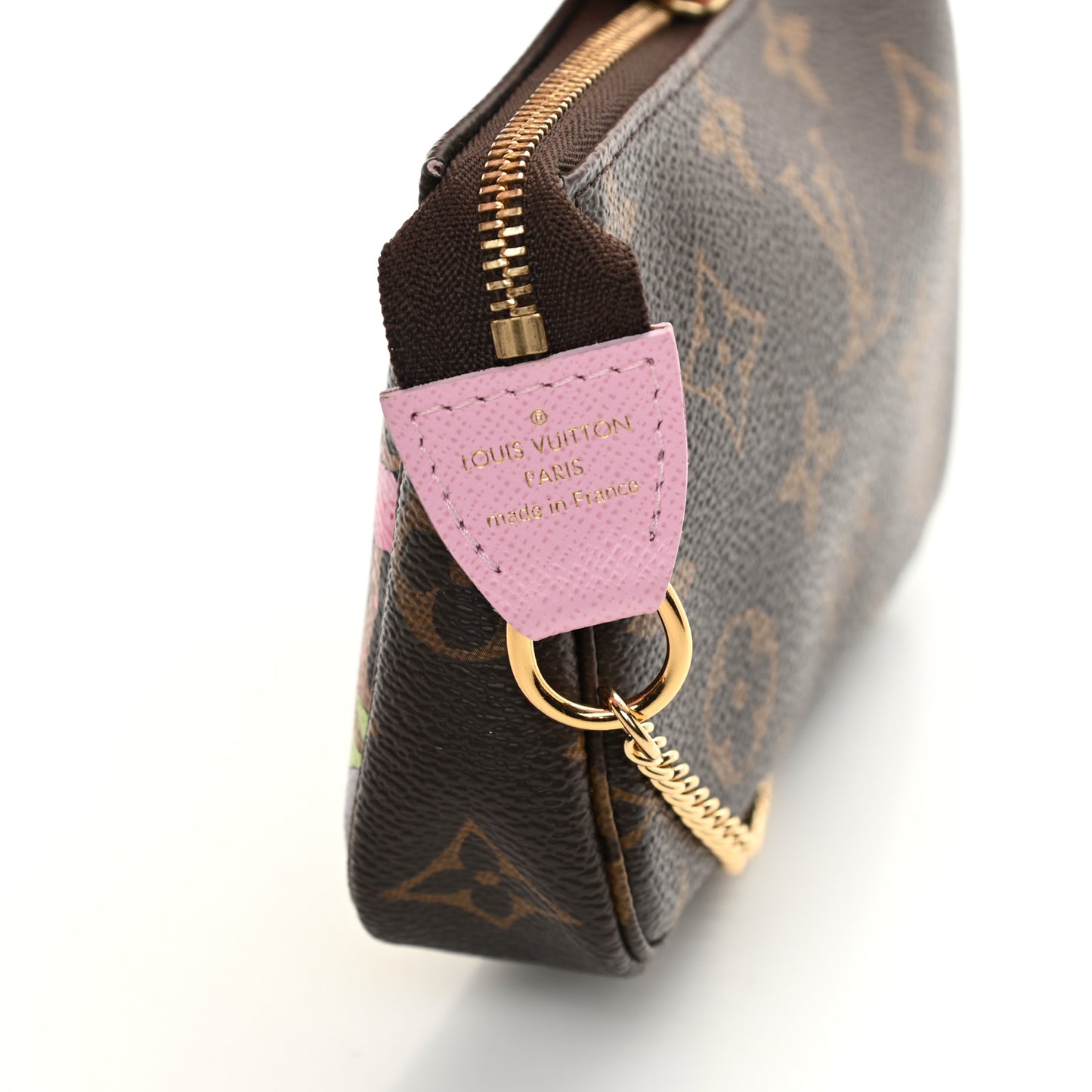 Monogram 2021 Christmas Animation Japanese Garden Mini Pochette Accessories Wisteria Pink