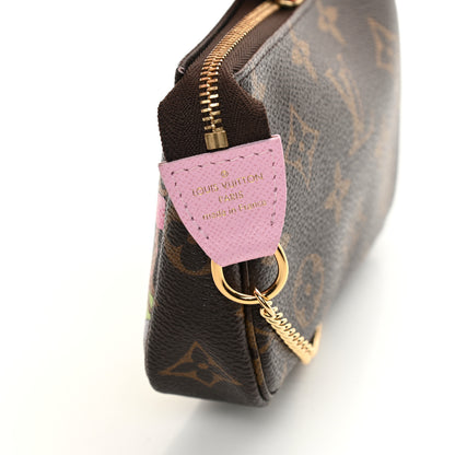 Louis Vuitton Monogram 2021 Christmas Animation Japanese Garden Mini Pochette Accessories Wisteria Pink 6 of 8