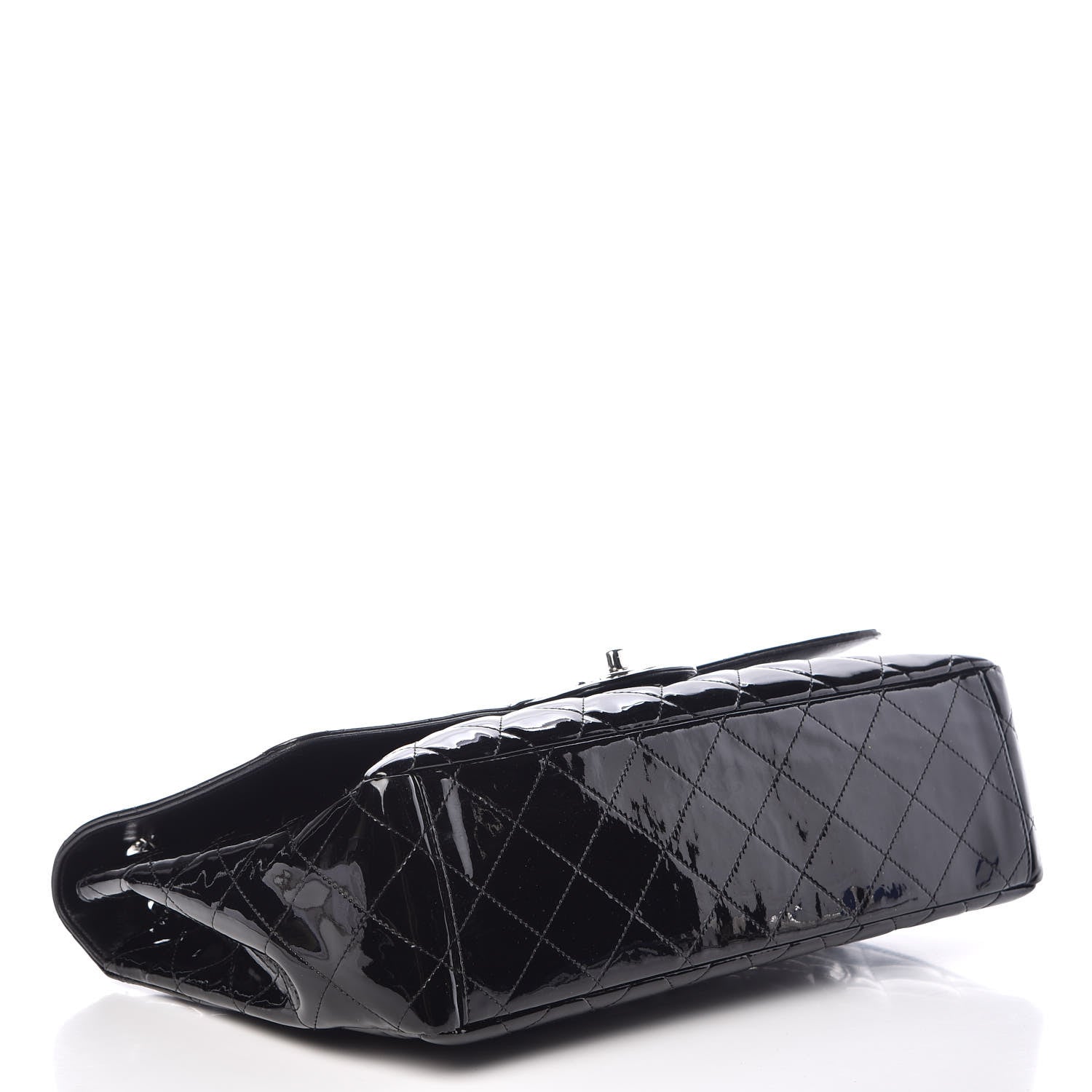Chanel Patent Quilted Maxi Single Flap Black 4 of 13