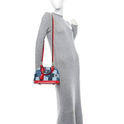 Louis Vuitton Denim Damier Monogram Patchwork Alma BB 2 of 11