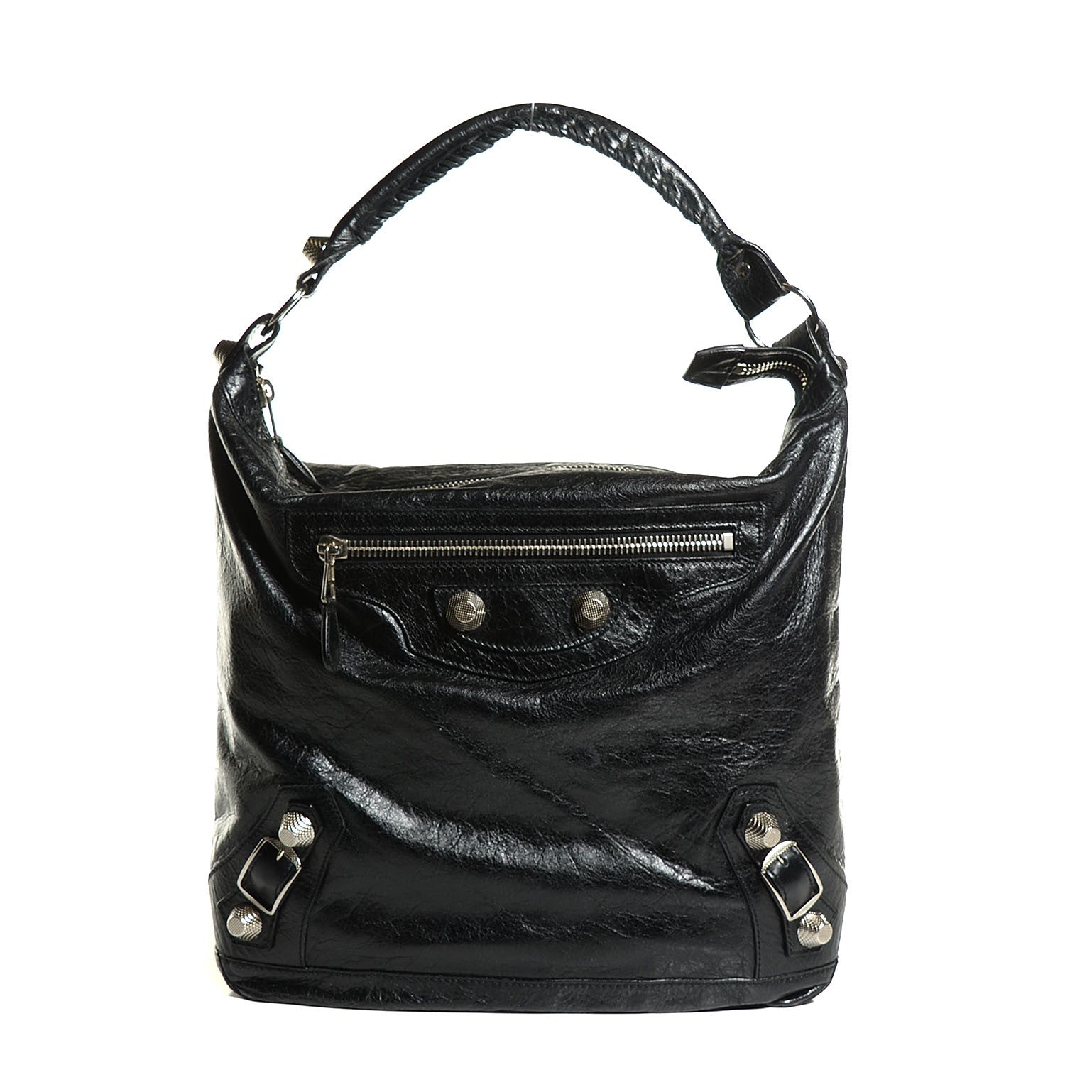 Balenciaga Chevre Giant 21 Silver Hardware Day Hobo Black 1 of 12