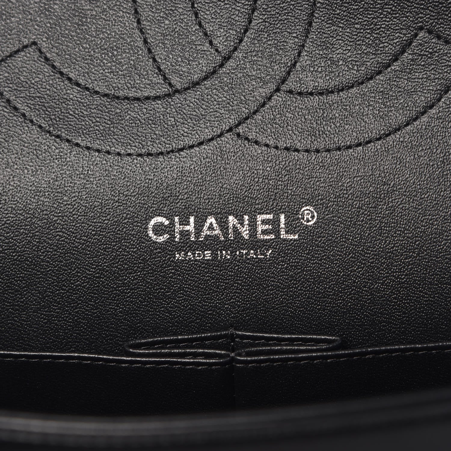 Chanel Lambskin Chevron Quilted Jumbo Double Flap So Black 6 of 10