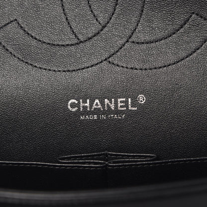 Chanel Lambskin Chevron Quilted Jumbo Double Flap So Black 6 of 10