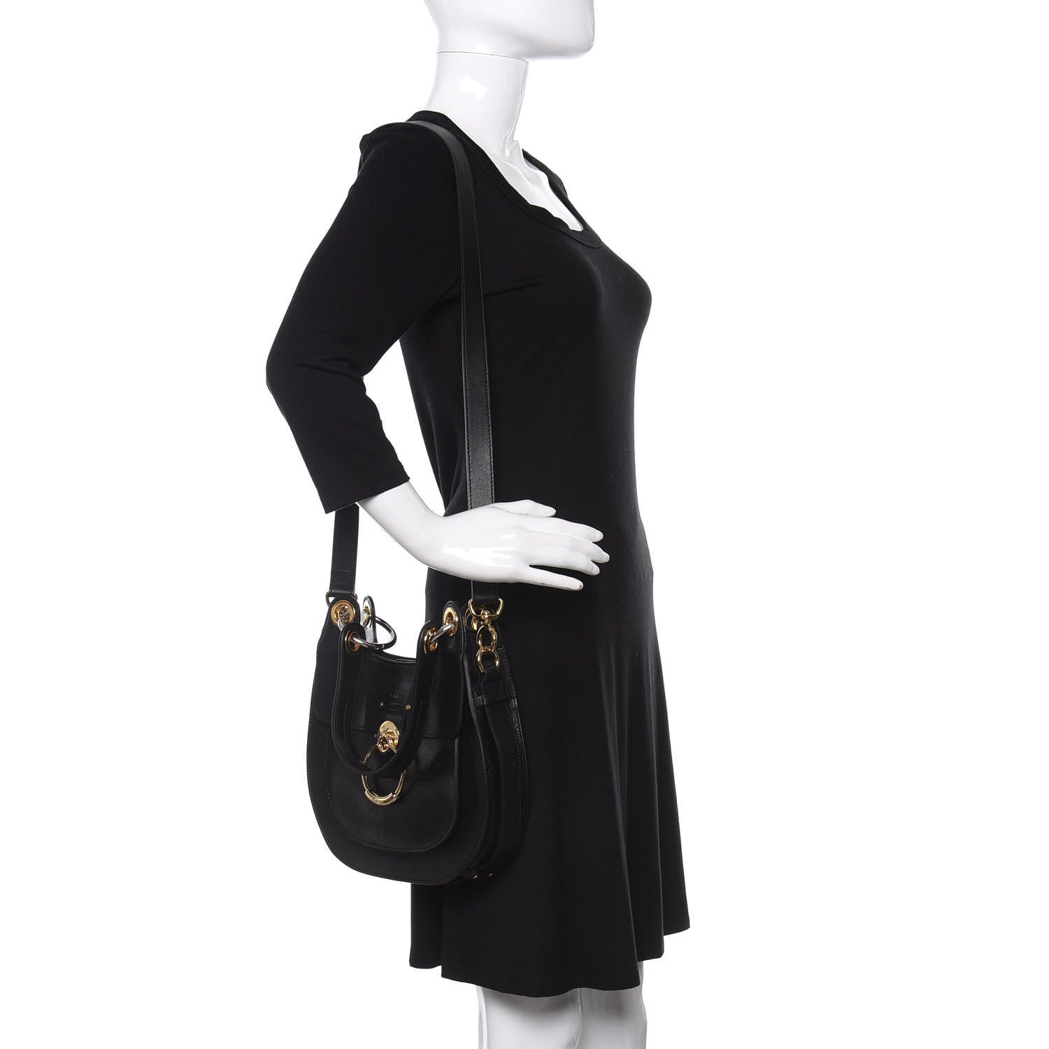 Chloe Calfskin Medium Tess Hobo Black 2 of 10