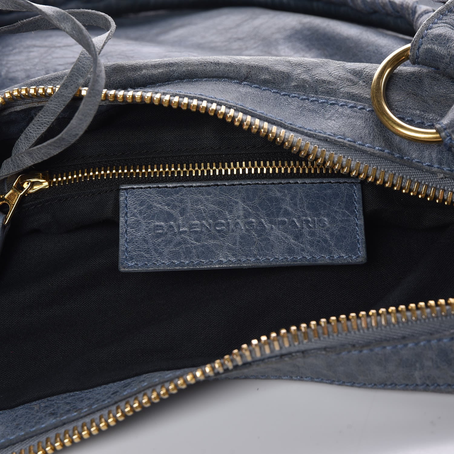 Balenciaga Chevre Giant 21 Gold Hardware Hobo Bleu 7 of 16