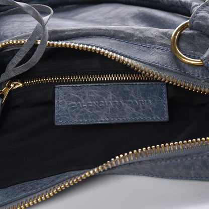 Balenciaga Chevre Giant 21 Gold Hardware Hobo Bleu 7 of 16