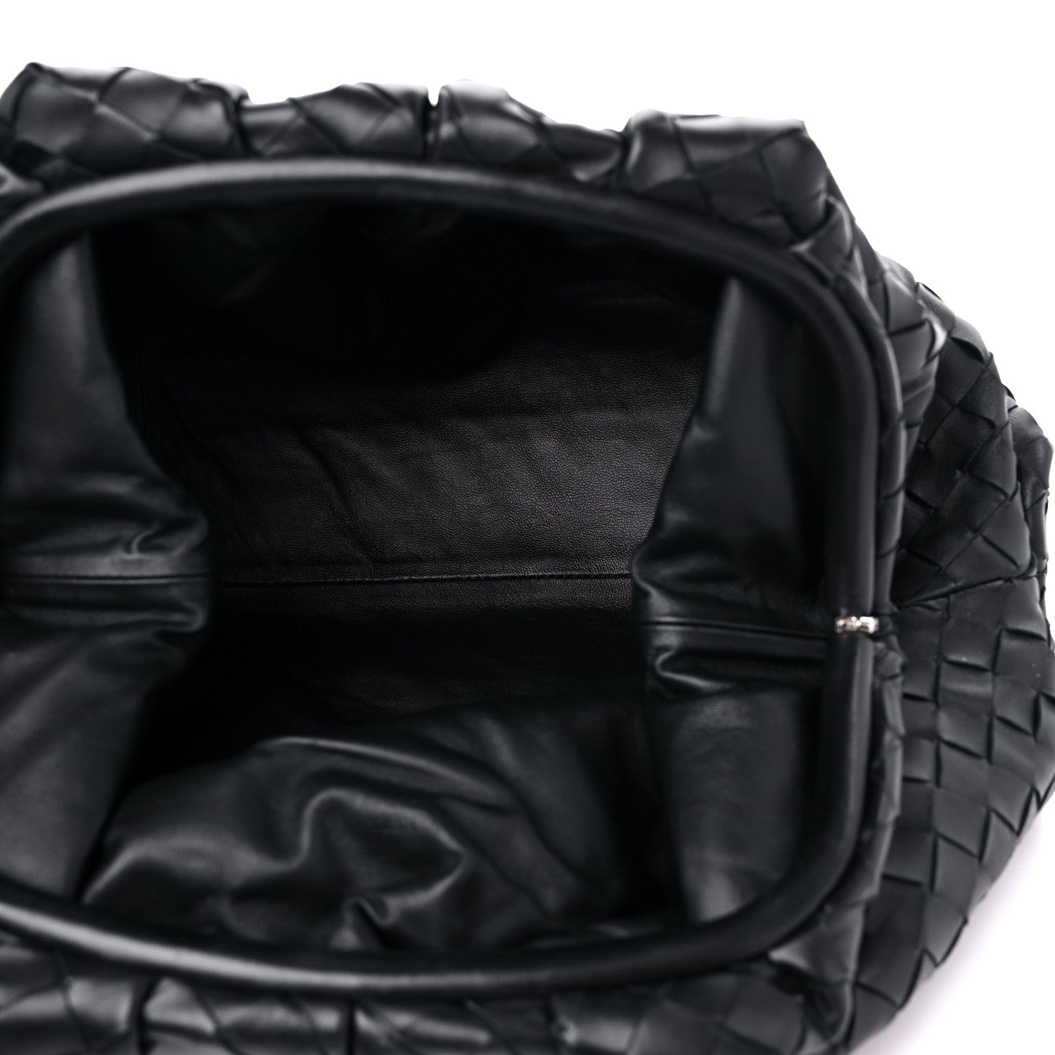 Bottega Veneta Nappa Maxi Intreccio The Pouch Oversized Clutch Black 5 of 10