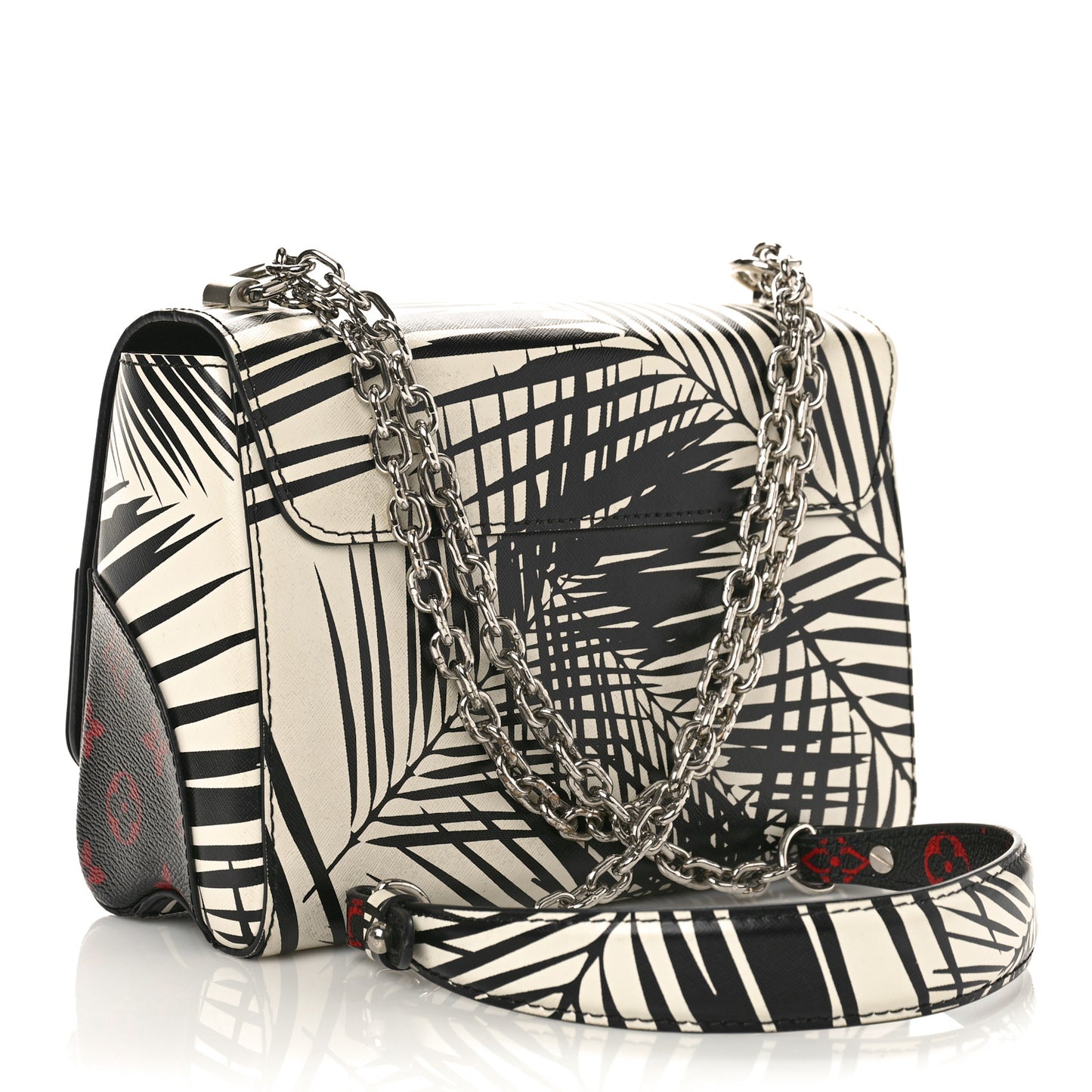 Monogram Infrarouge Palm Twist Shoulder Bag MM Black White