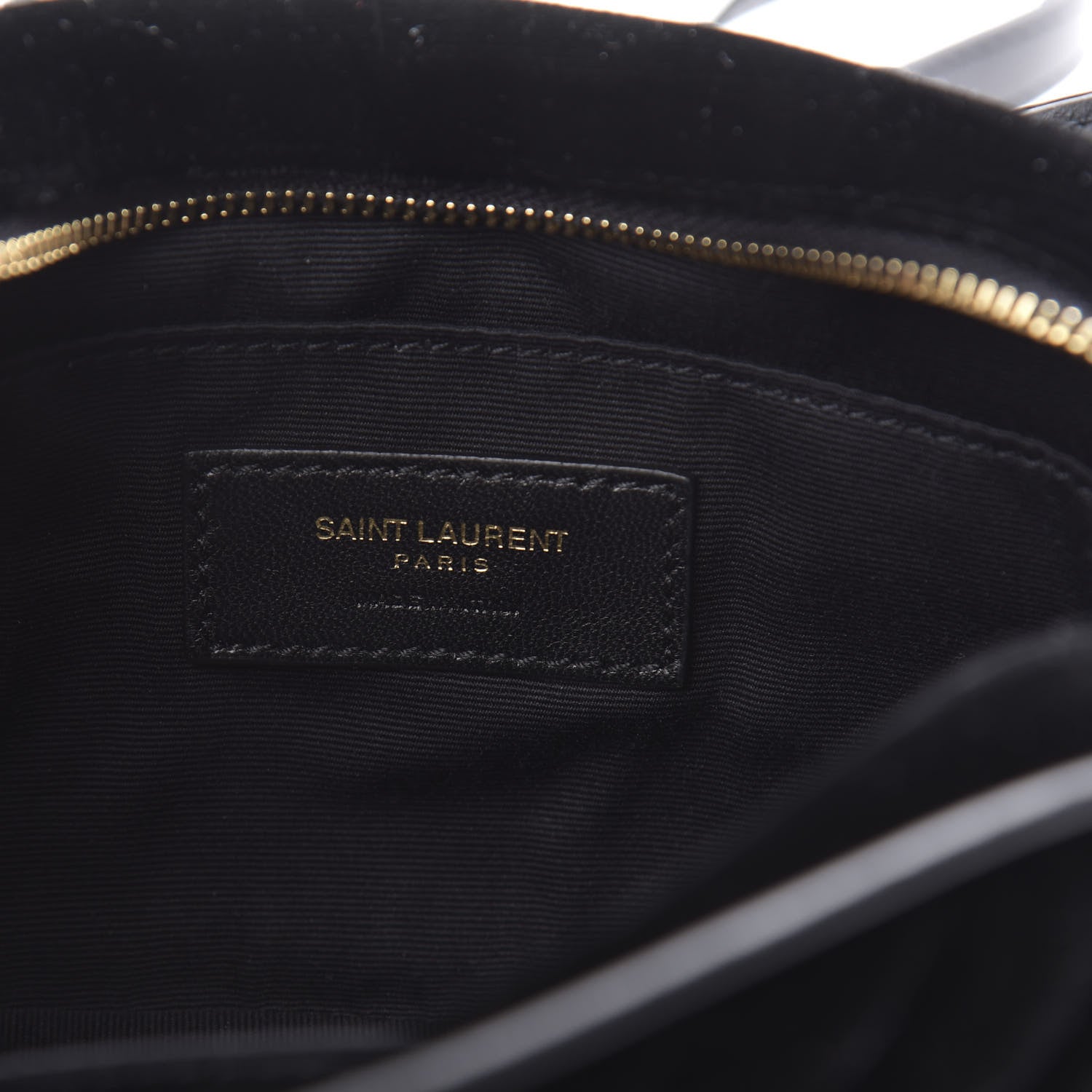 Saint Laurent Velour Matelasse Monogram Lou Belt Bag Black 6 of 10