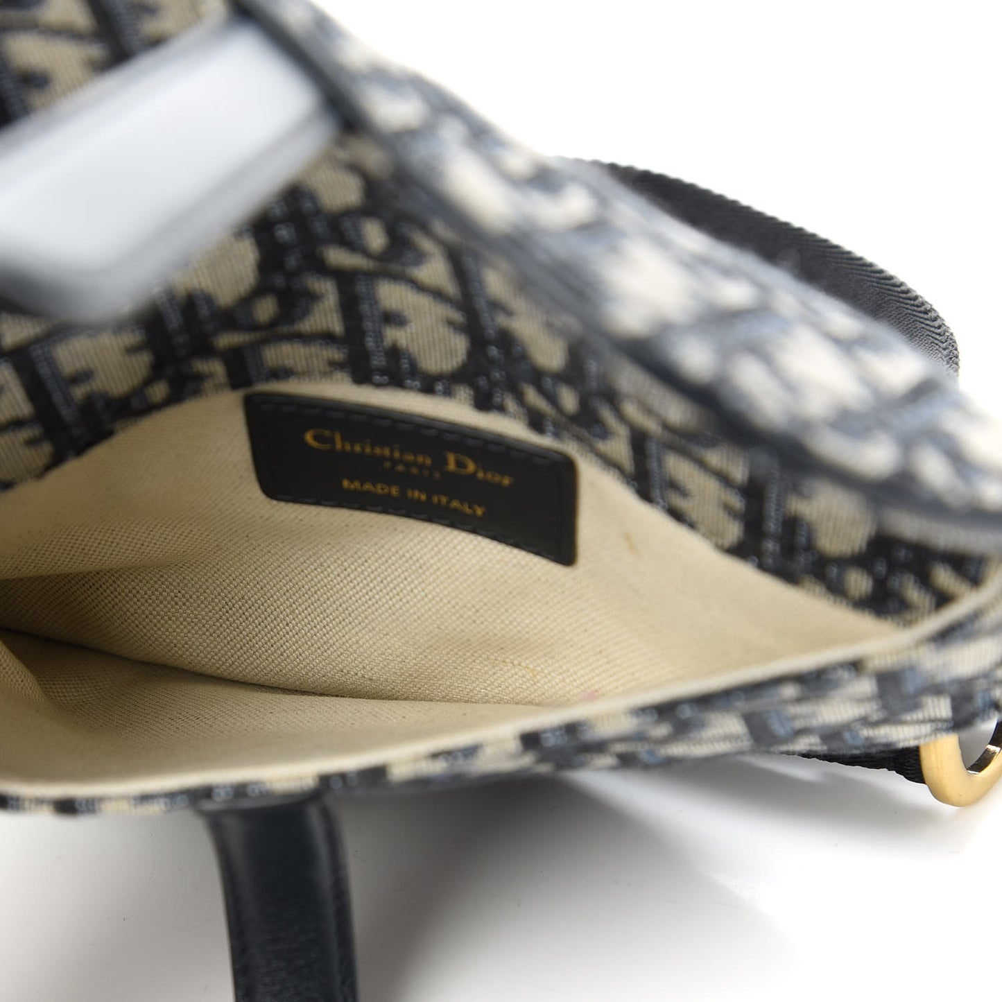 Oblique Saddle Belt Bag Blue
