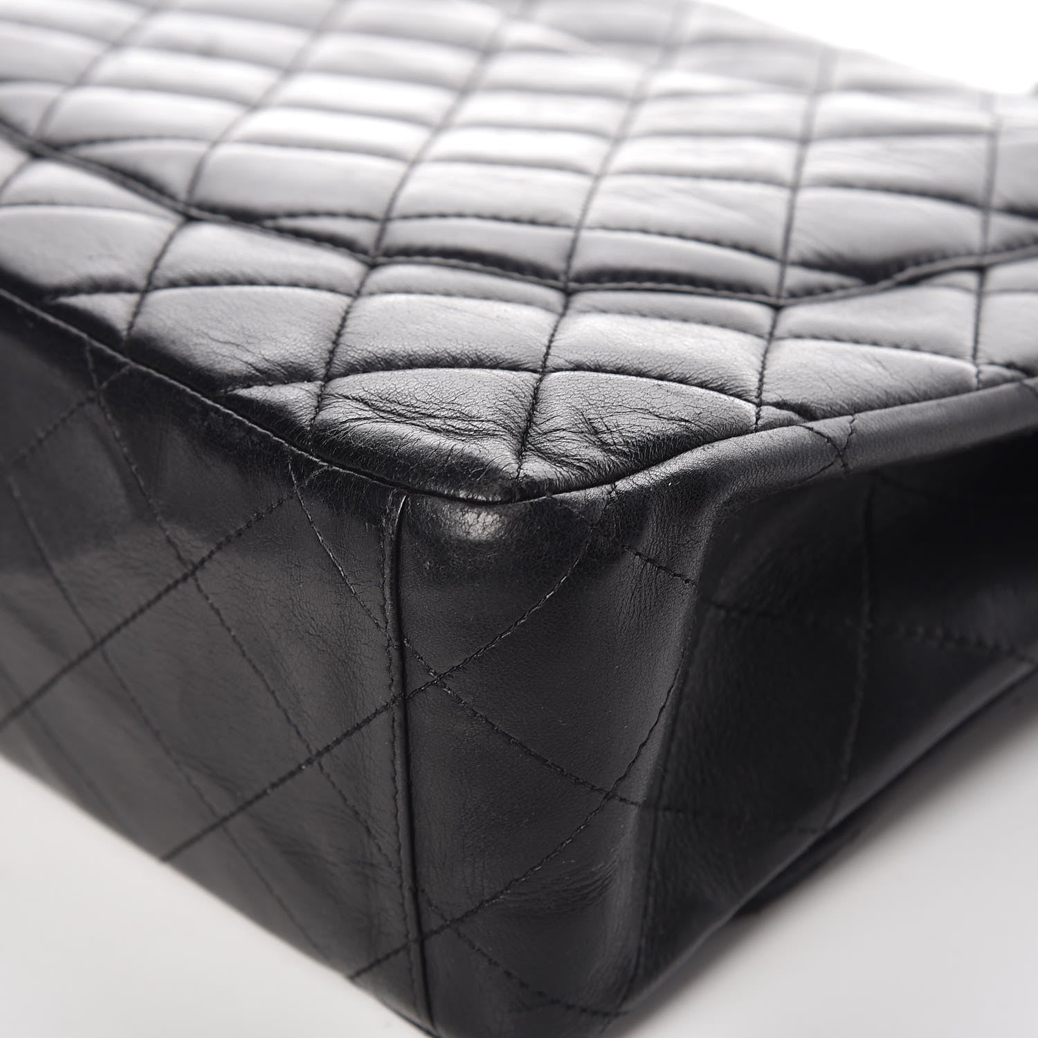 Chanel Lambskin Quilted Maxi Single Flap Black 8 of 13