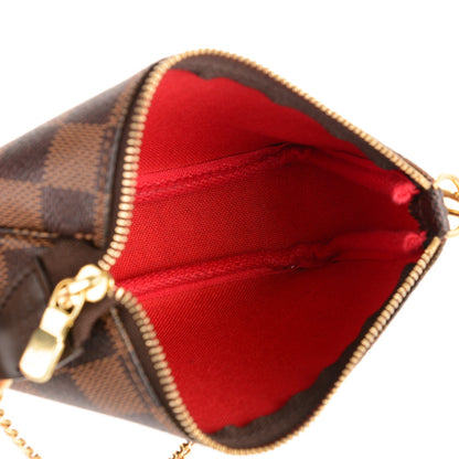 Louis Vuitton Damier Ebene Mini Pochette Accessories 6 of 7