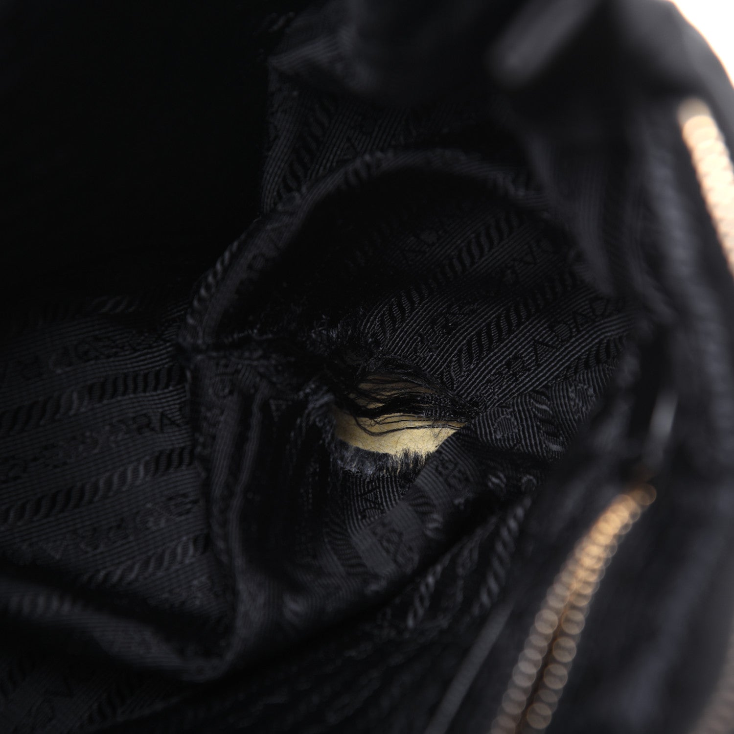 Prada Tessuto Nylon Saffiano Tote Black 12 of 13