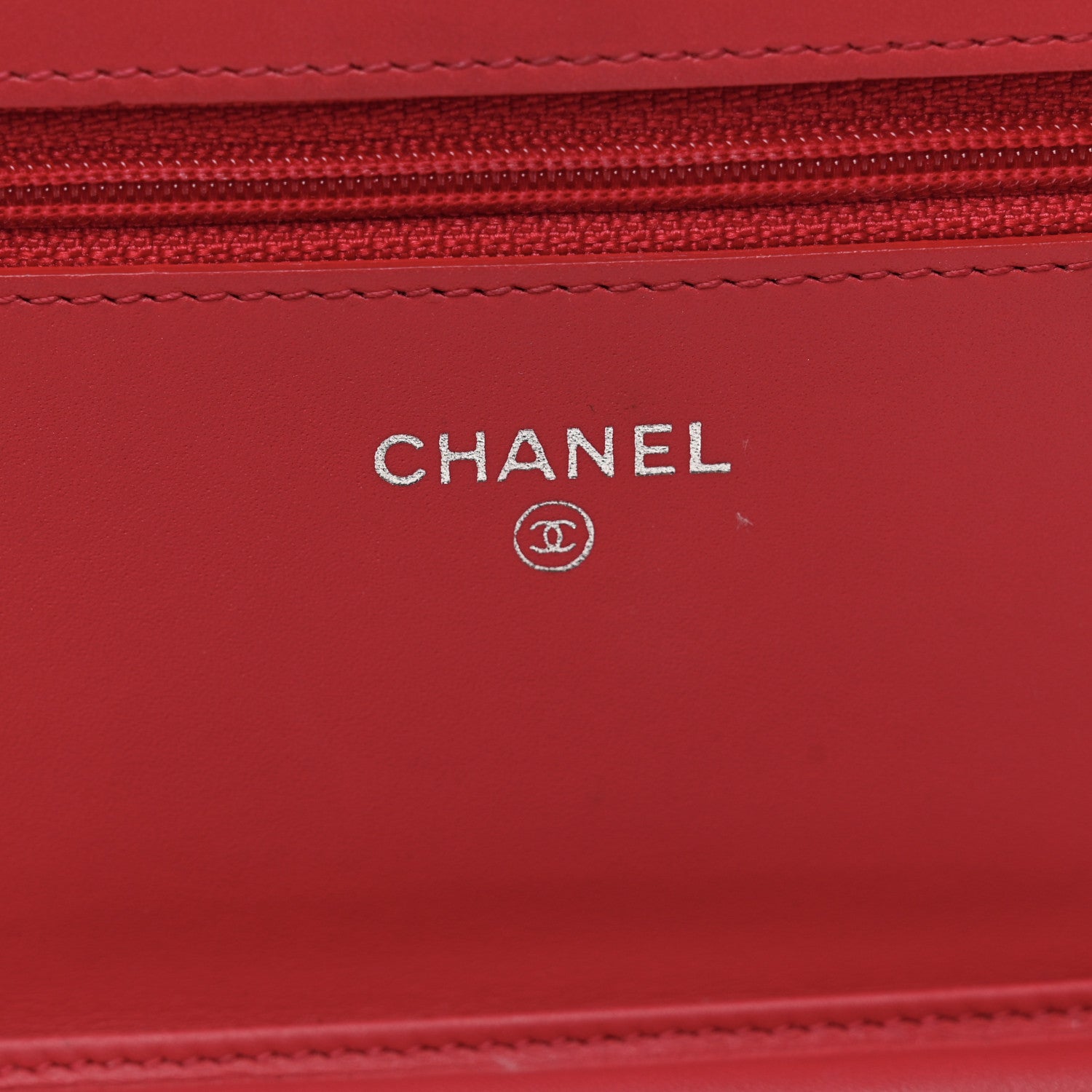 Chanel Caviar Timeless CC Wallet on Chain WOC Dark Pink 7 of 11