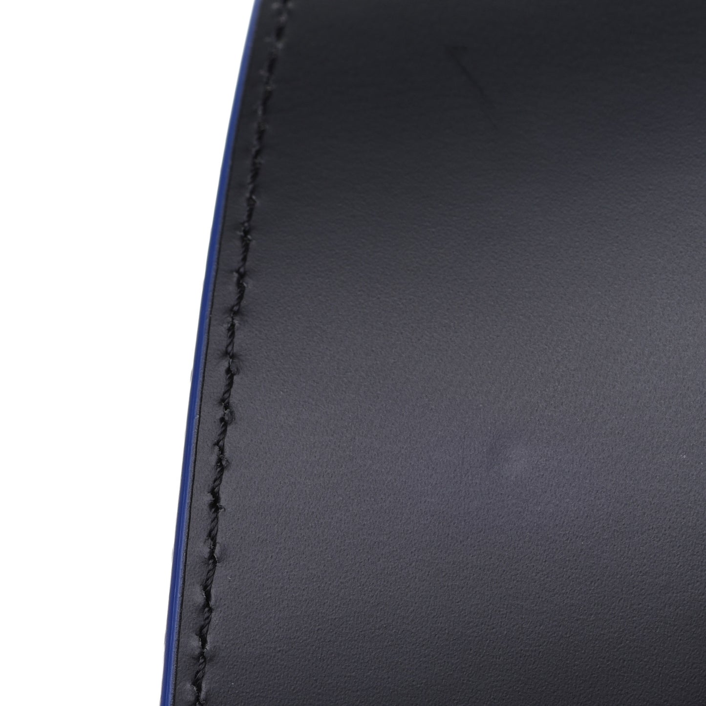 Taurillon Illusion 40mm LV Initiales Reversible Belt 95 38 Bleu Vert
