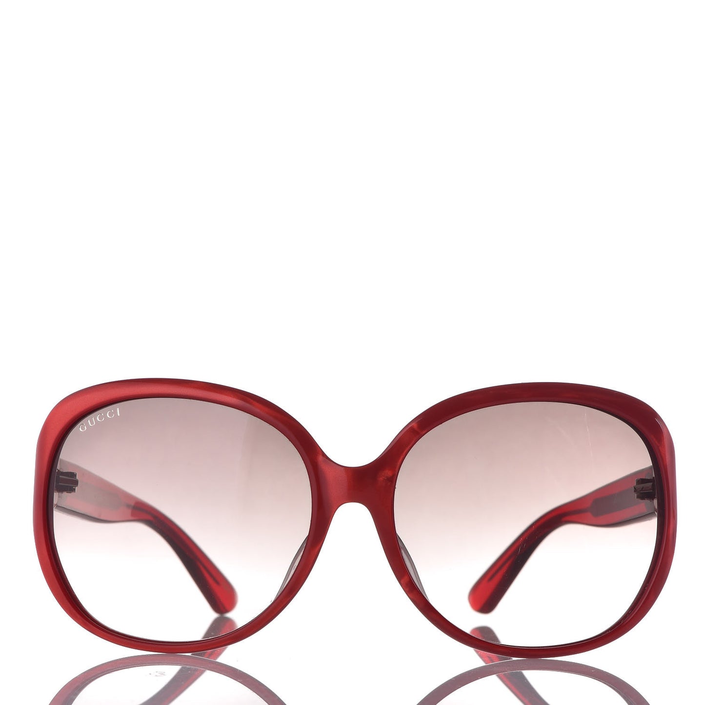 Acetate Oversized Round Sunglasses GG0080SK Red