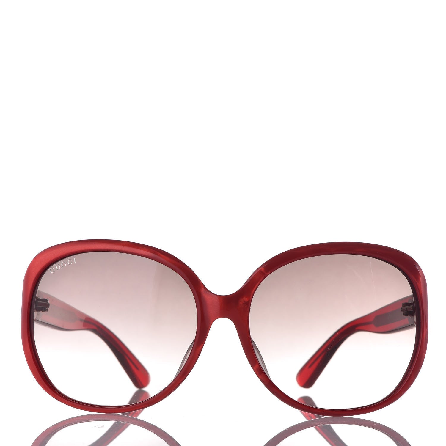 Gucci Acetate Oversized Round Sunglasses GG0080SK Red 3 of 6