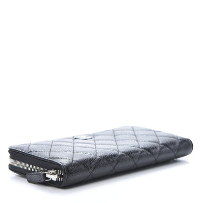 Chanel Caviar Quilted Incognito Large Gusset Zip Around Wallet Black 4 of 9