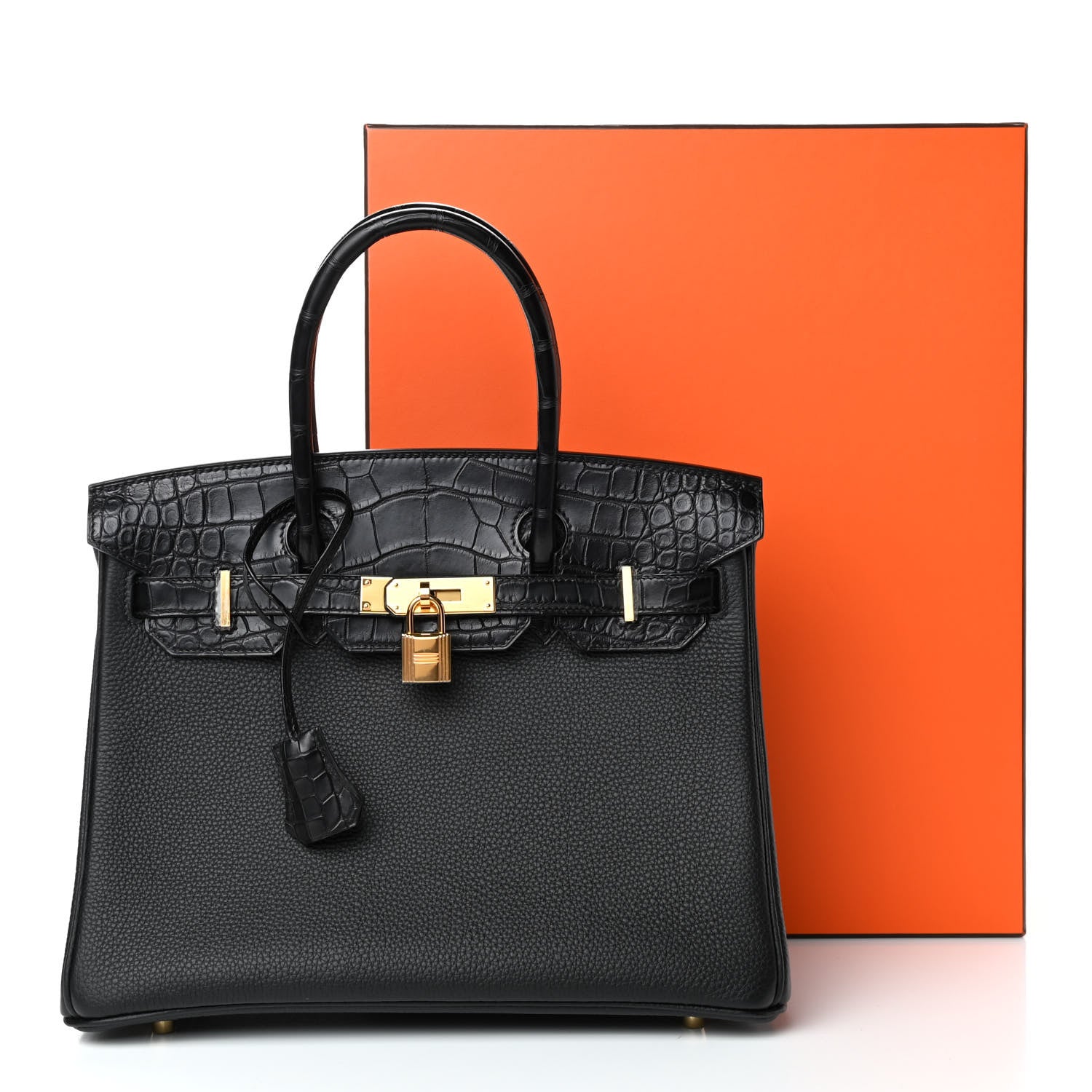 Hermes Togo Matte Alligator Birkin Touch 30 Black 10 of 10