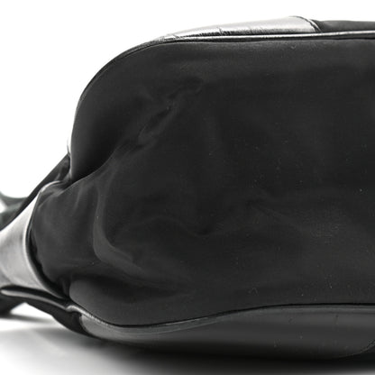 Prada Tessuto Nylon Soft Calf Shoulder Bag Black 8 of 15
