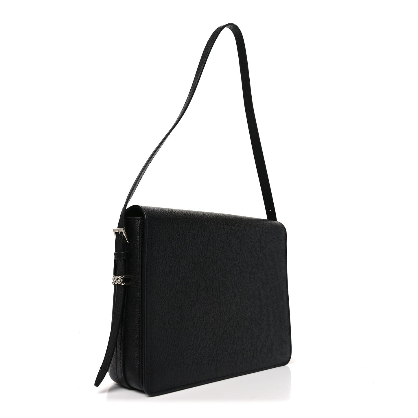 Grained Calfskin Large Grace Bag Black