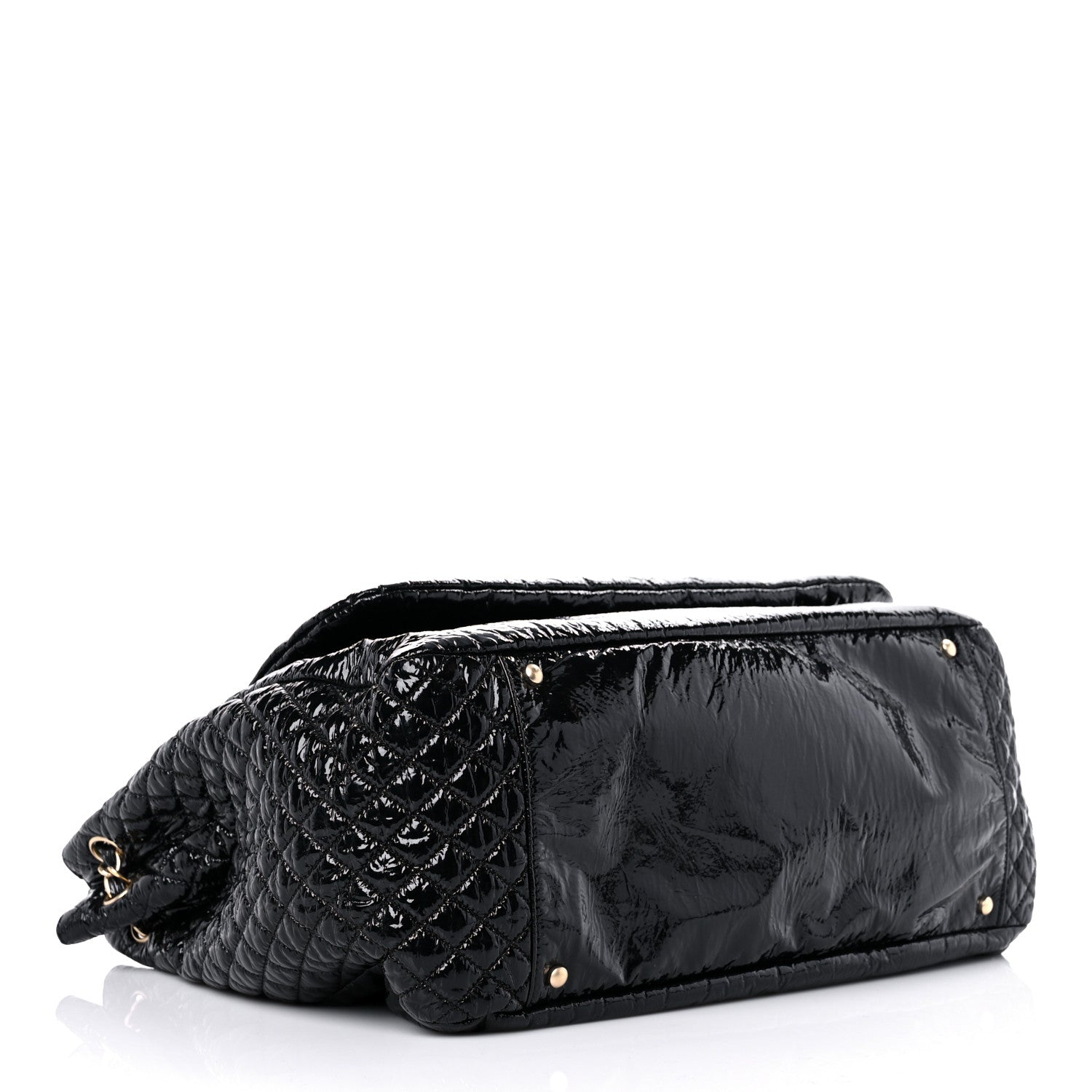 Chanel Vinyl XL Rock and Chain Flap Black 4 of 14