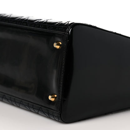 Christian Dior Patent Cannage Medium Lady Dior Black 9 of 9