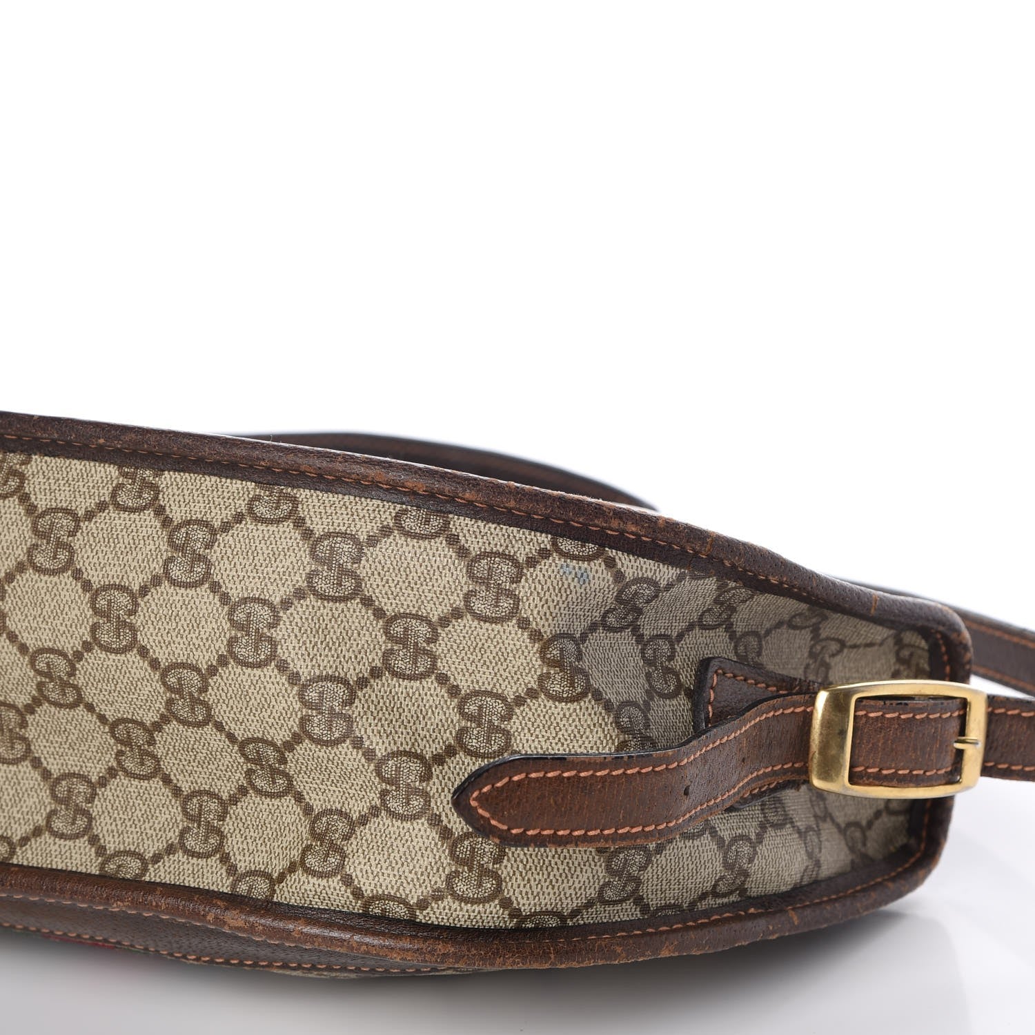 Gucci Monogram Web Shoulder Bag Dark Brown 21 of 29
