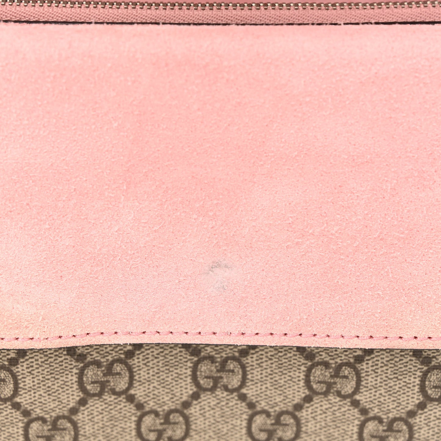 GG Supreme Monogram Suede Crystal Small Dionysus Shoulder Bag Beige Ebony Light Peonia