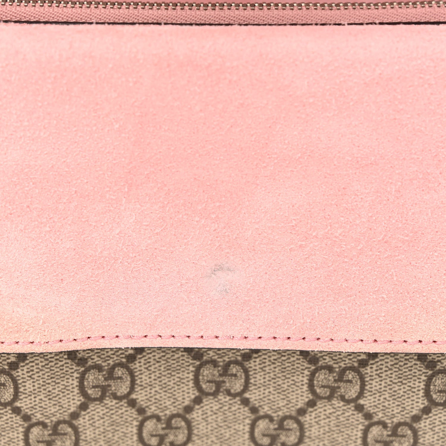 Gucci GG Supreme Monogram Suede Crystal Small Dionysus Shoulder Bag Beige Ebony Light Peonia 9 of 12