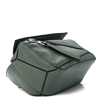 Loewe Calfskin Mini Puzzle Bumbag Dark Sage 3 of 11