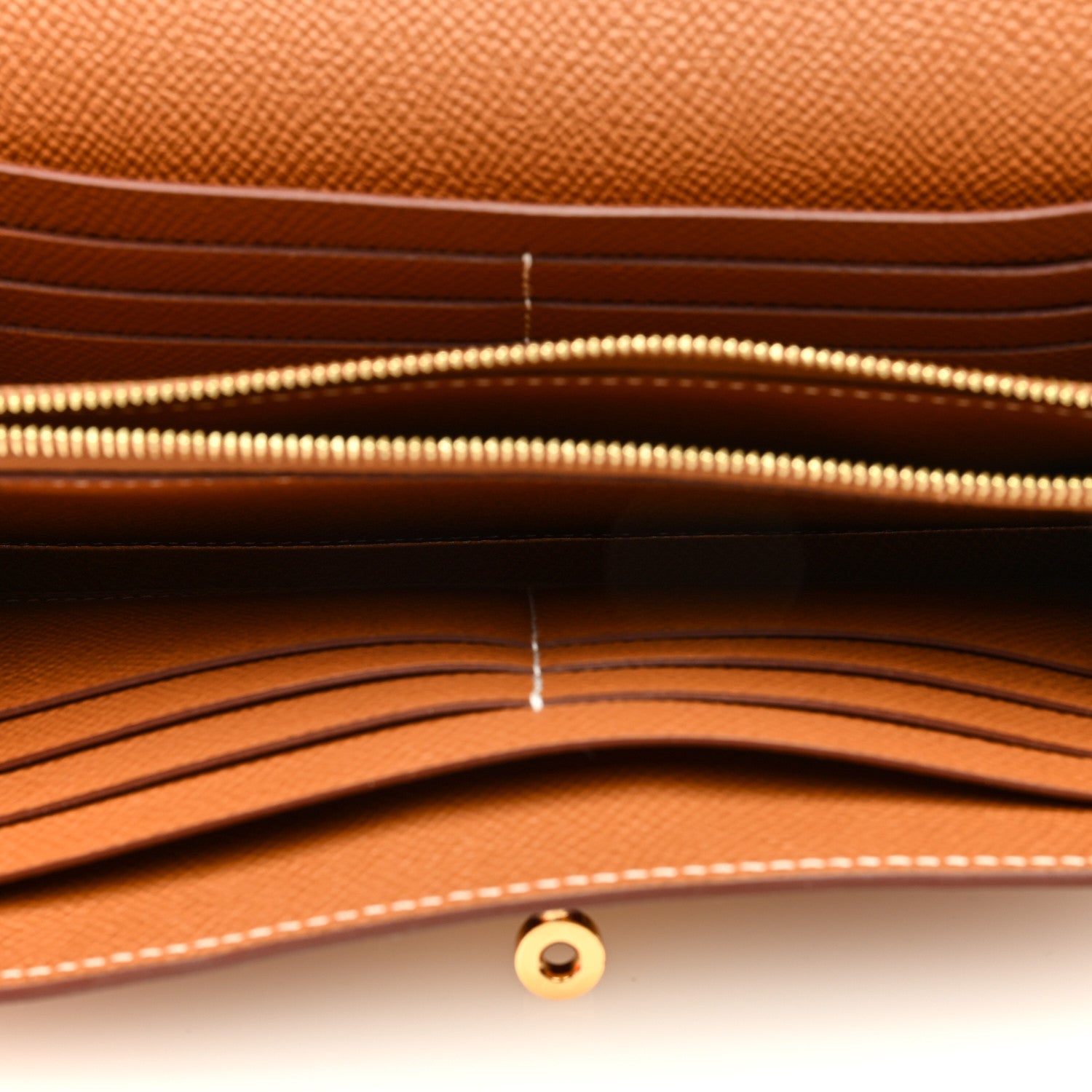 Hermes Epsom Kelly Longue Wallet Gold 5 of 8