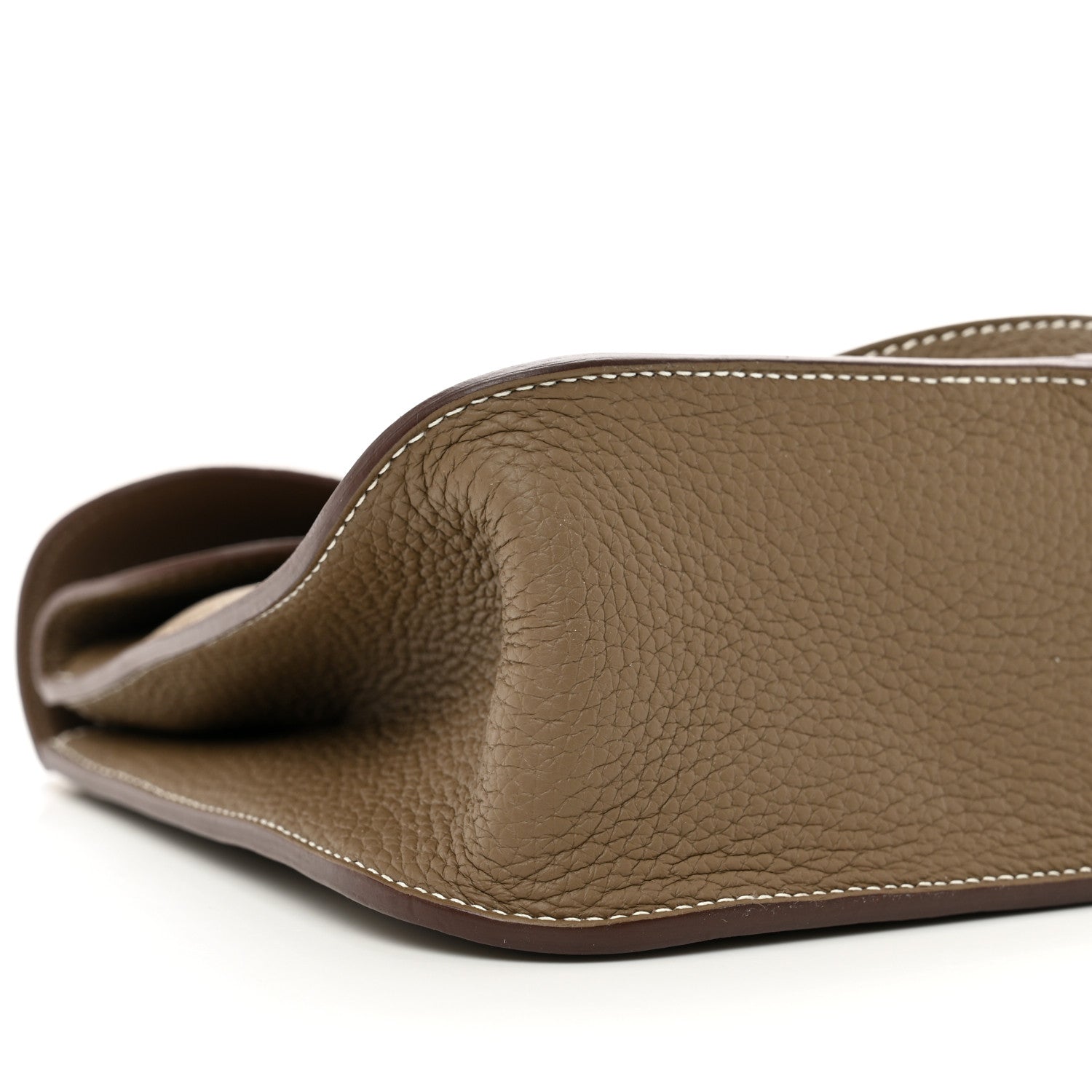 Hermes Taurillon Clemence Halzan 25 Etoupe 8 of 9