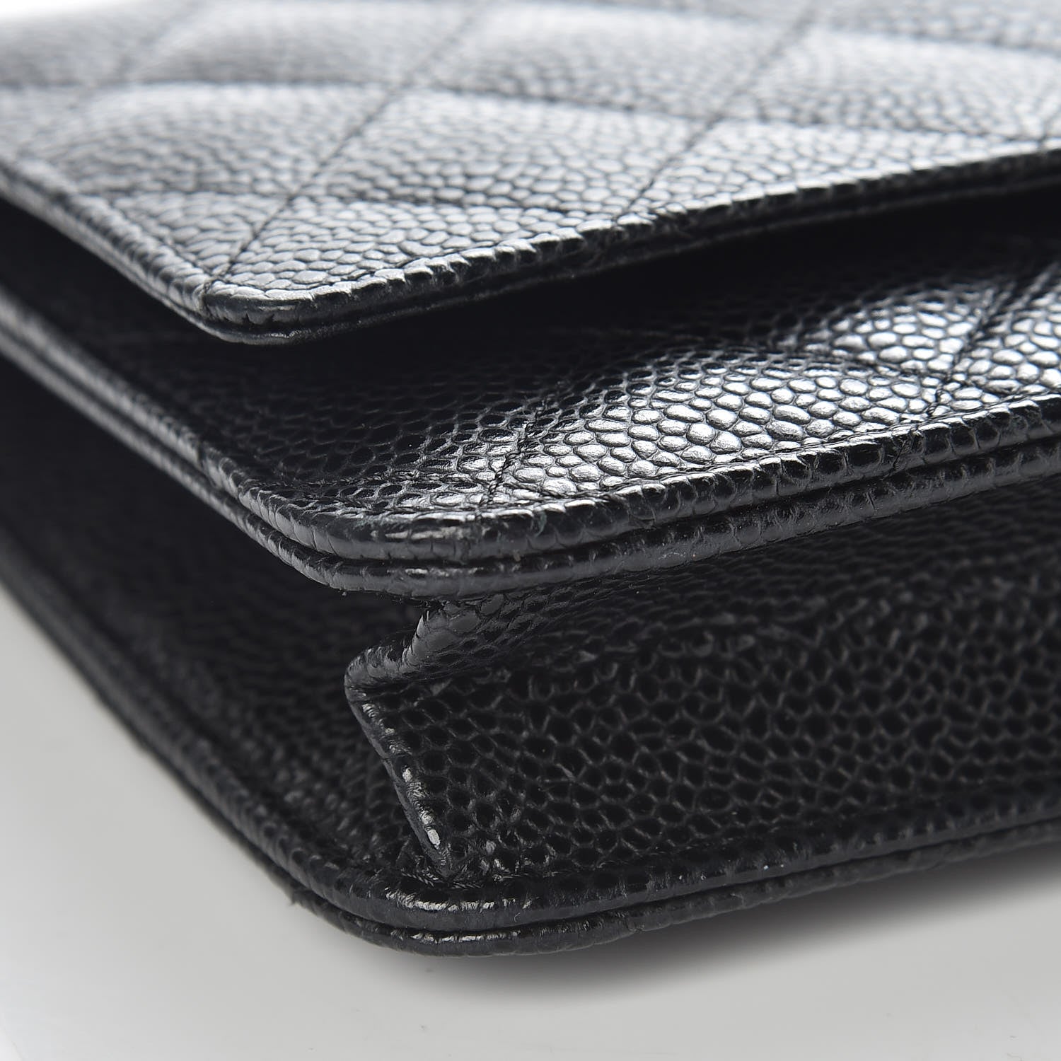 Chanel Caviar Quilted Wallet On Chain WOC Black 9 of 11