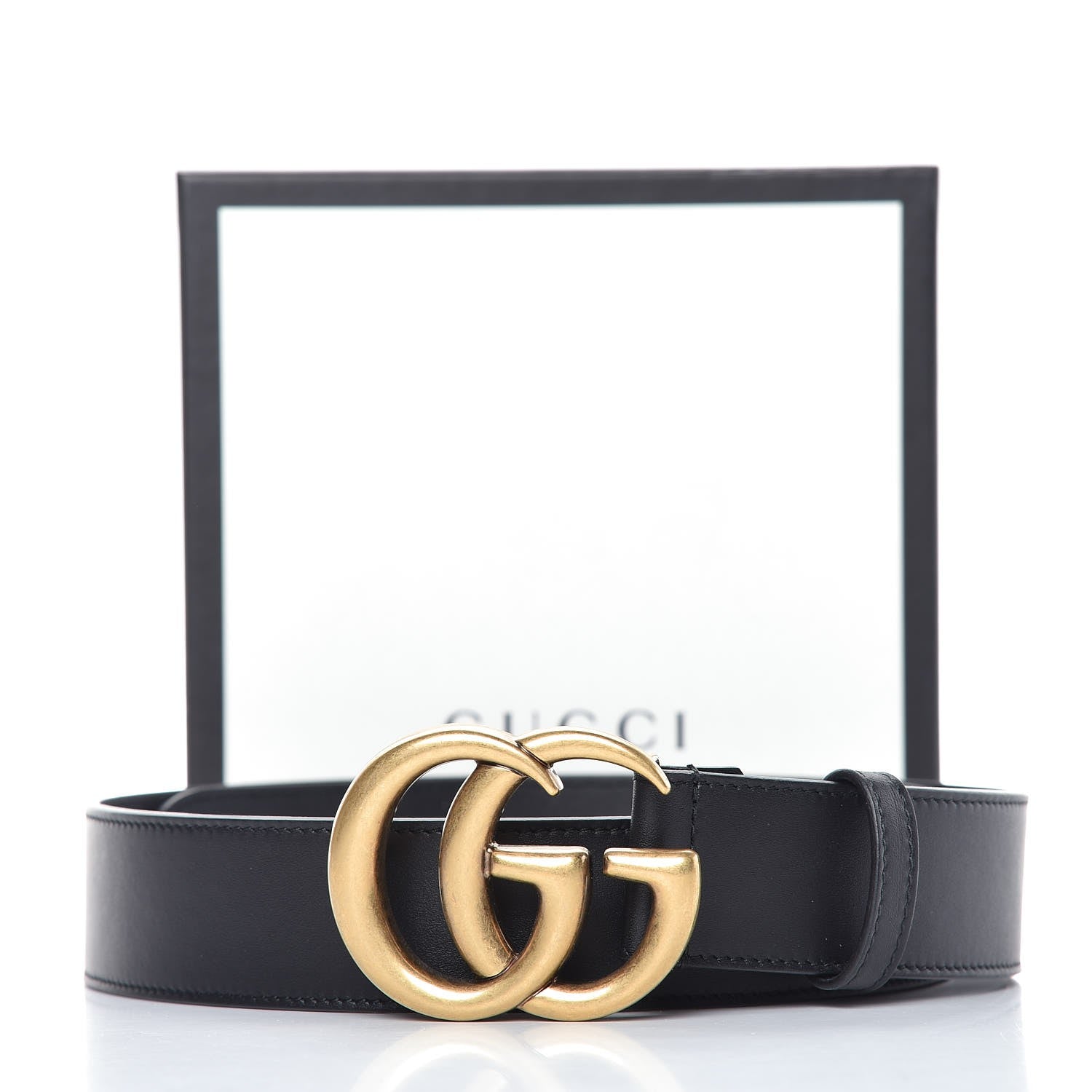 Gucci Calfskin Double G 40mm Belt 85 34 Black 7 of 7
