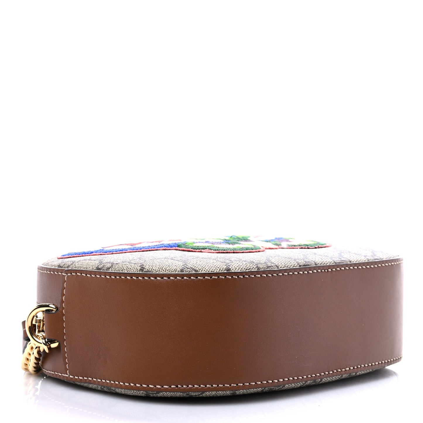 GG Supreme Monogram Butterfly Embroidered Mini Chain Shoulder Bag Beige Tuscany