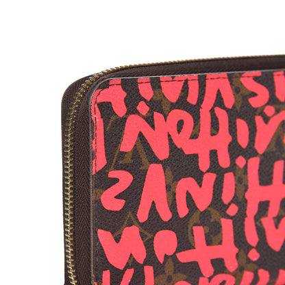 Louis Vuitton Monogram Graffiti Zippy Wallet Fuchsia 8 of 17