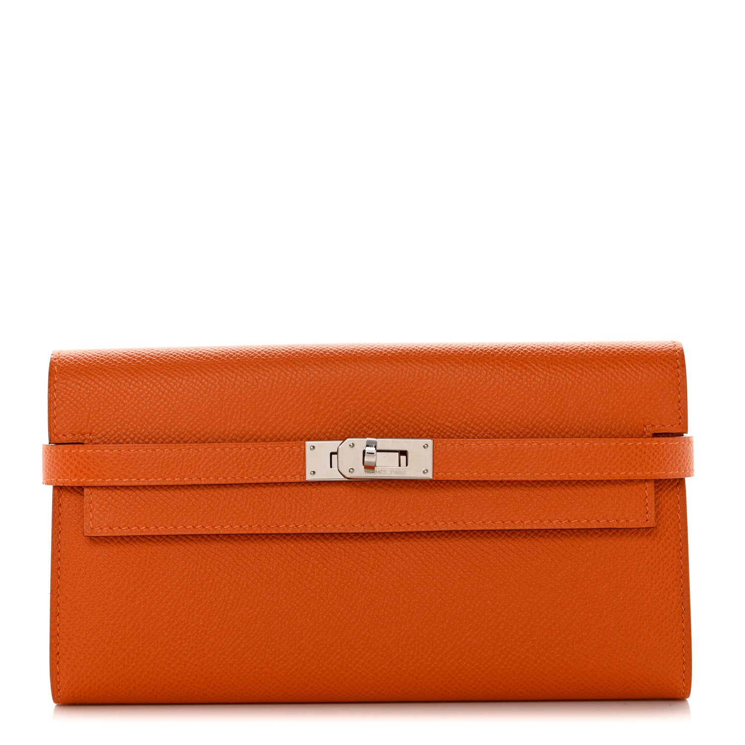 Hermes Epsom Kelly Longue Wallet Orange 1 of 9