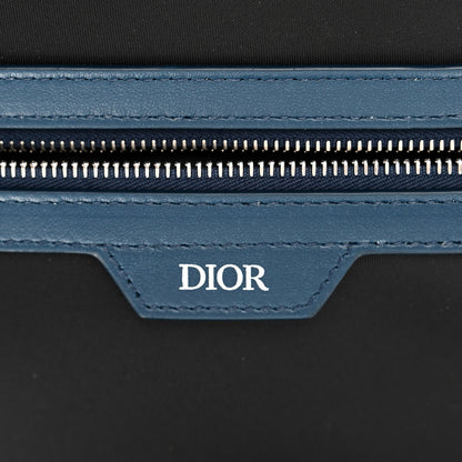 Christian Dior Calfskin Perforated Oblique Galaxy Marsupio World Tour Pelle Sling Navy Blue 7 of 12