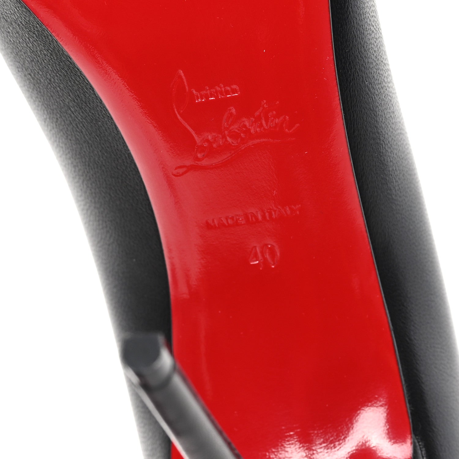 Christian Louboutin Shiny Nappa Kate 100 Pumps 40 Black 7 of 8