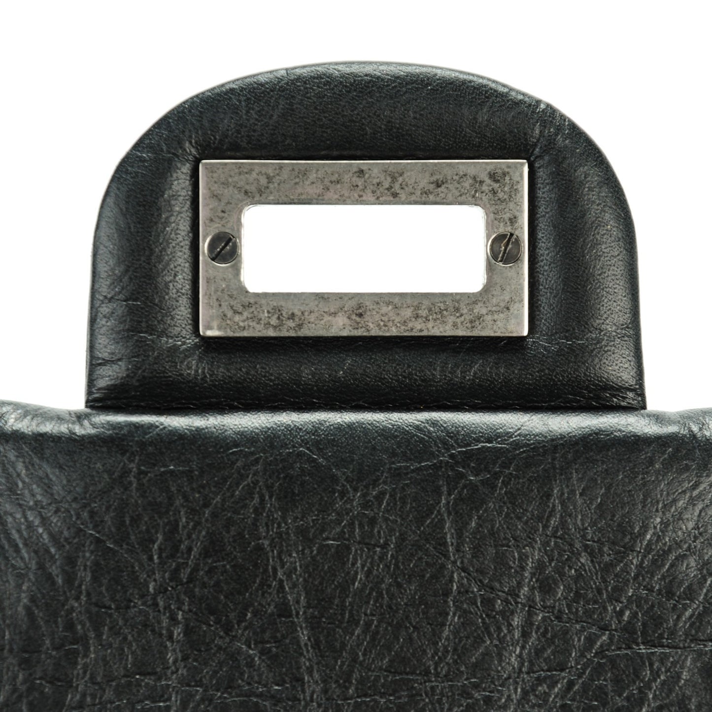 Aged Calfskin Quilted 2.55 Reissue 226 Flap Black