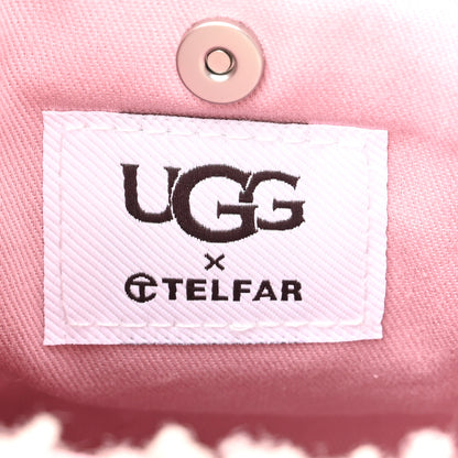 Telfar X UGG Suede Shearling Small Shopping Bag Pink 6 of 9