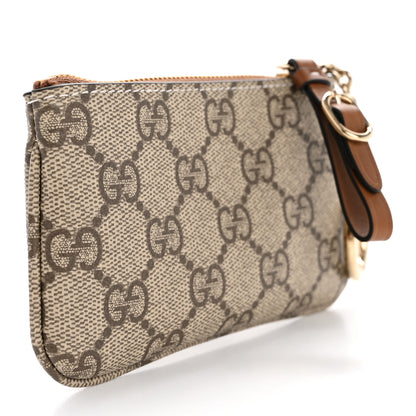 Gucci GG Supreme Monogram Selleria Key Case Brown 3 of 8